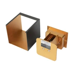 Qazqa up‑ en downlight lamp edwin goudkleurig geïntegreerde led
