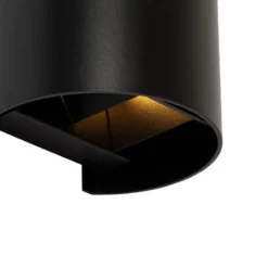 Qazqa up‑ en downlight lamp edwin zwart g9
