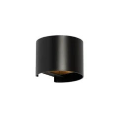 Qazqa up‑ en downlight lamp edwin zwart g9