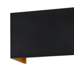 Qazqa up‑ en downlight lamp edwin goudkleurig geïntegreerde led