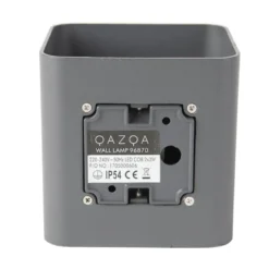 Qazqa up‑ en downlight lamp evi grijs geïntegreerde led