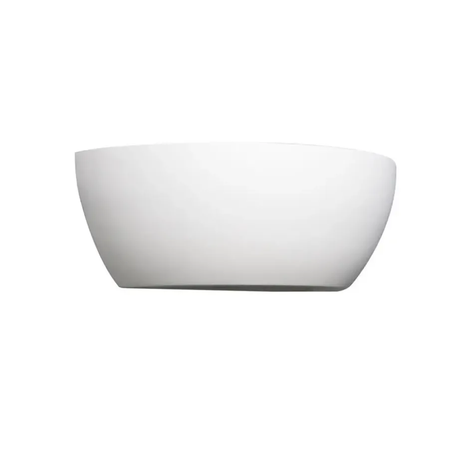 Qazqa up‑ en downlight lamp hiske wit e14