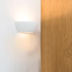 Qazqa up‑ en downlight lamp hiske wit e14