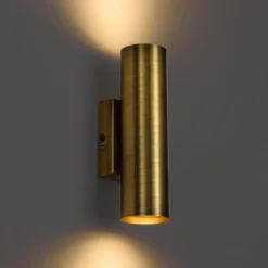 Qazqa up‑ en downlight lamp jeana bronskleurig gu10