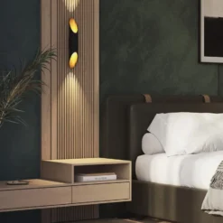 Qazqa up‑ en downlight lamp organo zwart gu10