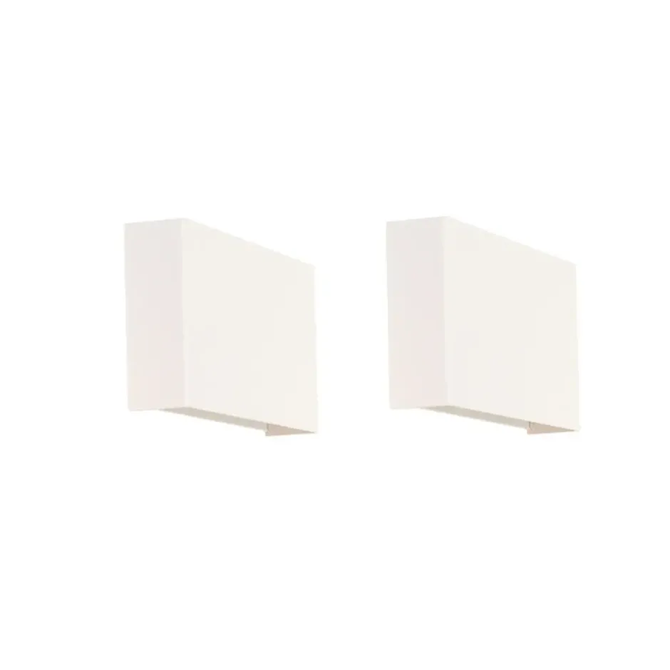 Qazqa up‑ en downlight lamp otan wit
