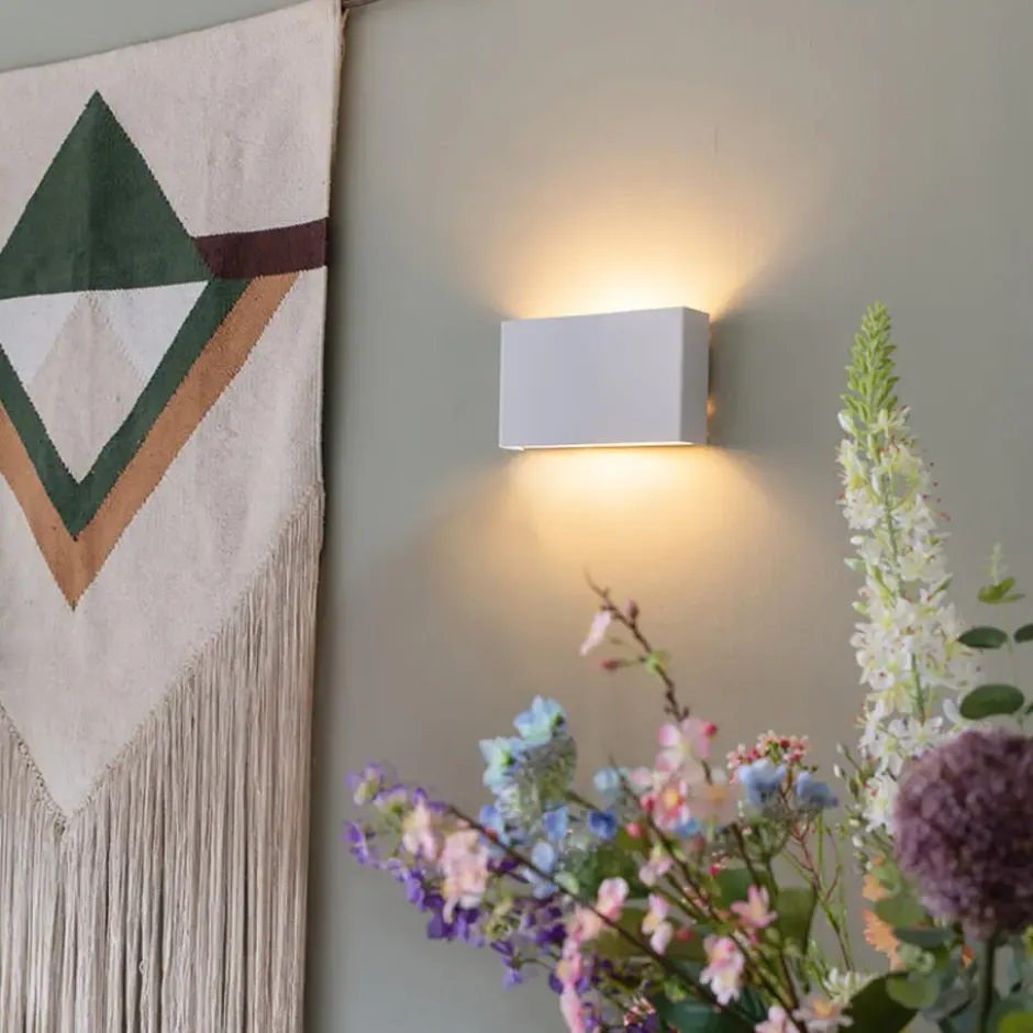 Qazqa up‑ en downlight lamp otan wit