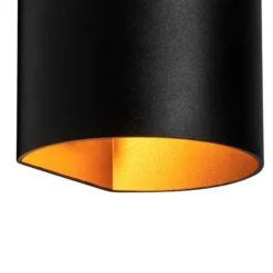 Qazqa up‑ en downlight lamp sabbio goudkleurig g9