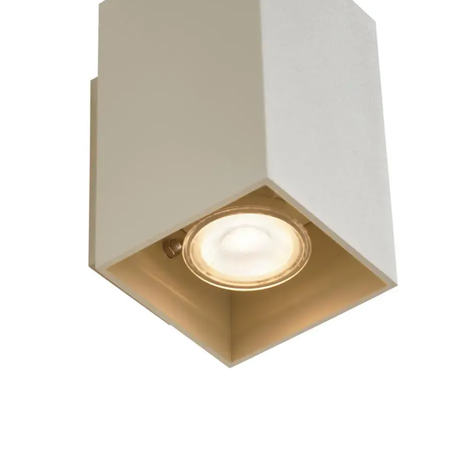Qazqa up‑ en downlight lamp sandy beige gu10