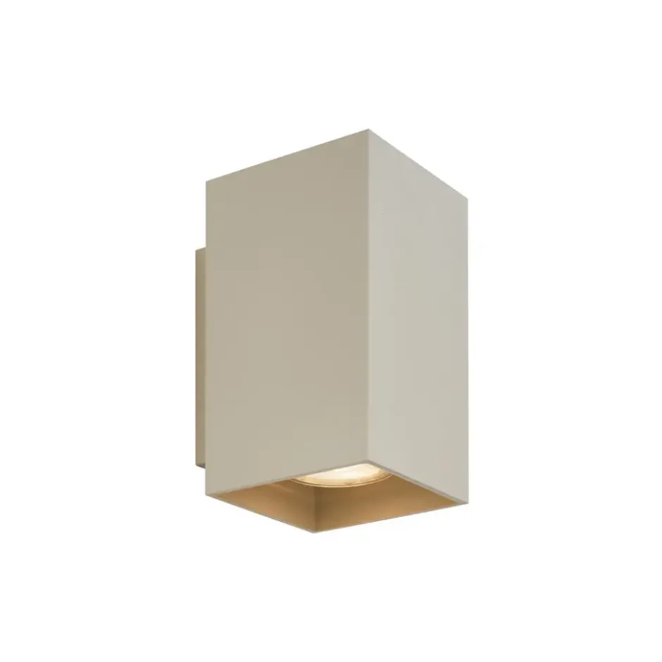 Qazqa up‑ en downlight lamp sandy beige gu10