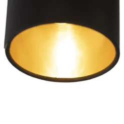 Qazqa verstelbare hanglamp lofty zwart e14