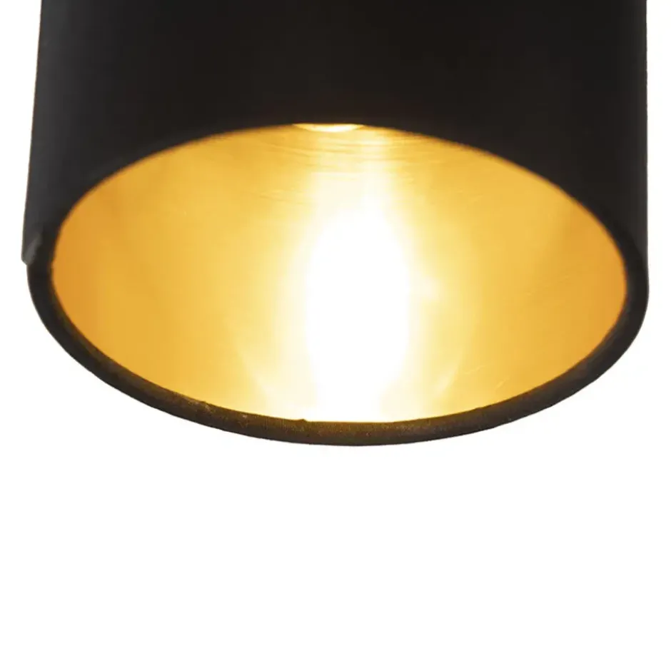 Qazqa verstelbare hanglamp lofty zwart e14