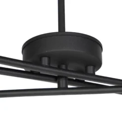 Qazqa verstelbare hanglamp lofty zwart e14