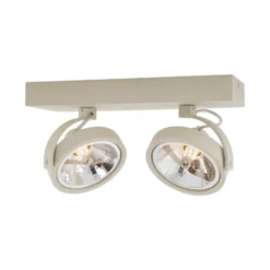 Qazqa verstelbare plafondspot go beige g9