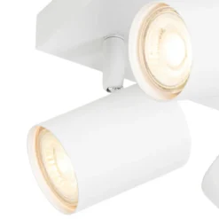 Qazqa verstelbare plafondspot jeana wit gu10