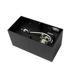 Qazqa verstelbare plafondspot box zwart g9
