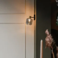 Qazqa verstelbare plafondspot zuzanna grijs e14