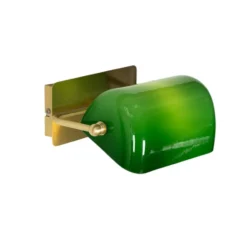 Qazqa verstelbare wandlamp banker groen e27