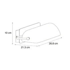 Qazqa verstelbare wandlamp banker groen e27