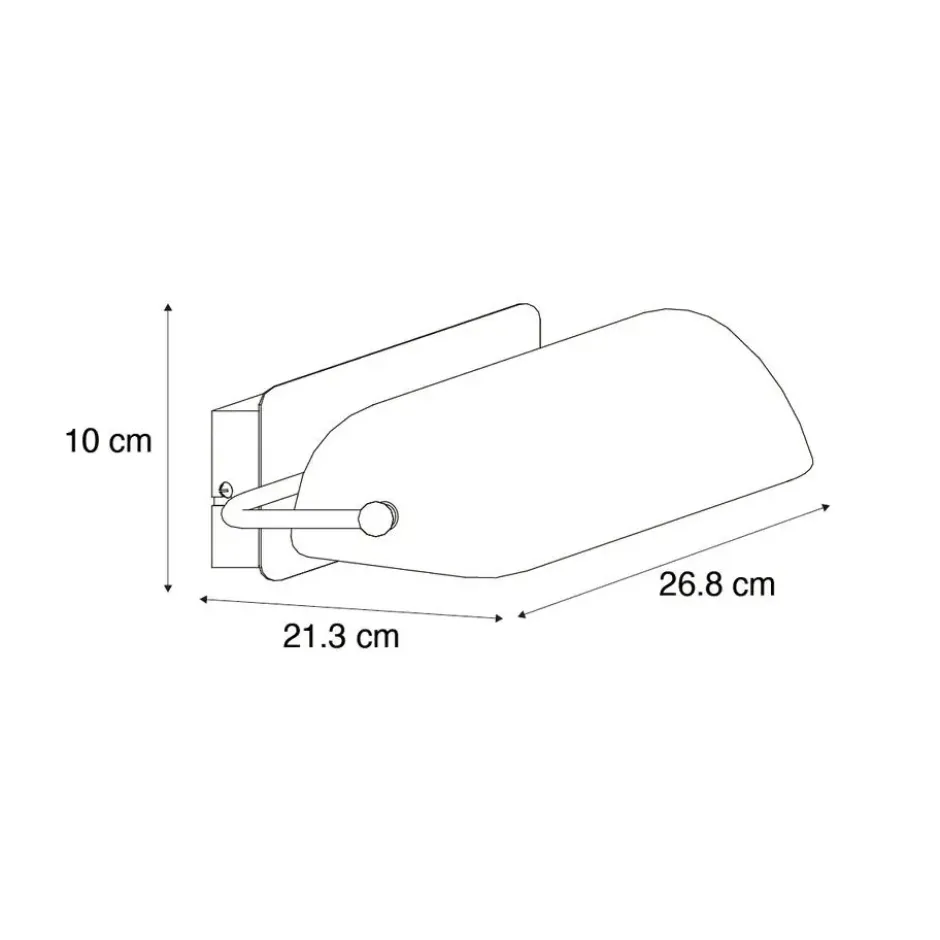 Qazqa verstelbare wandlamp banker groen e27