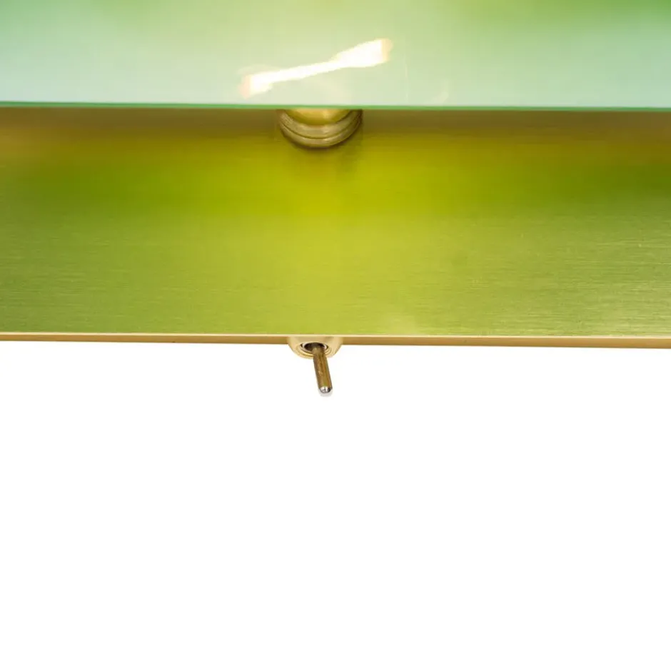 Qazqa verstelbare wandlamp banker groen e27