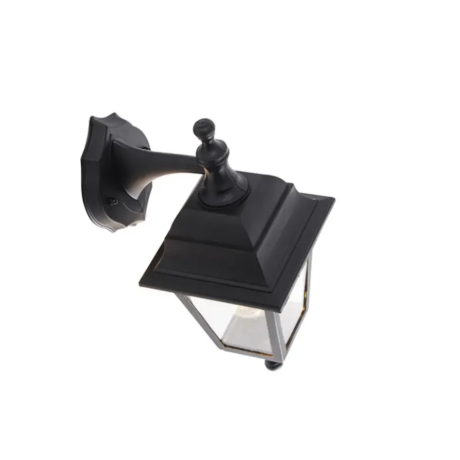 Qazqa verstelbare wandlamp capital zwart e27