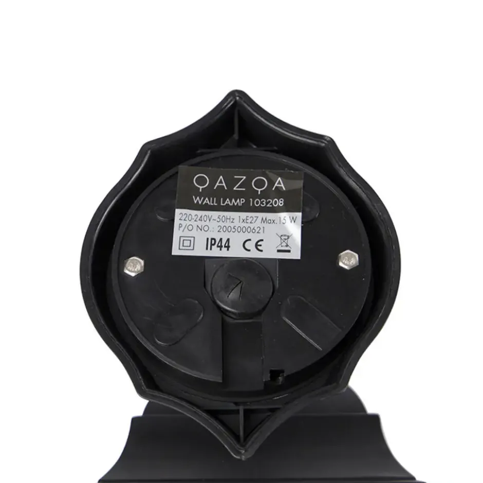 Qazqa verstelbare wandlamp capital zwart e27