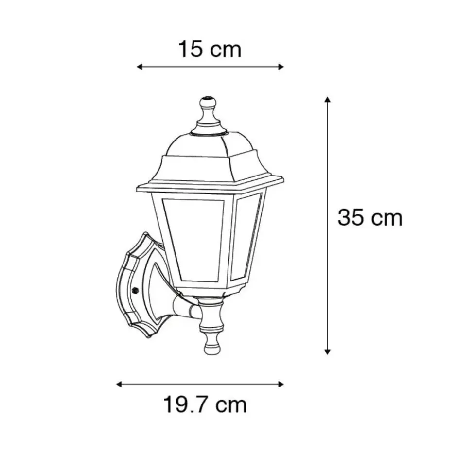 Qazqa verstelbare wandlamp capital zwart e27