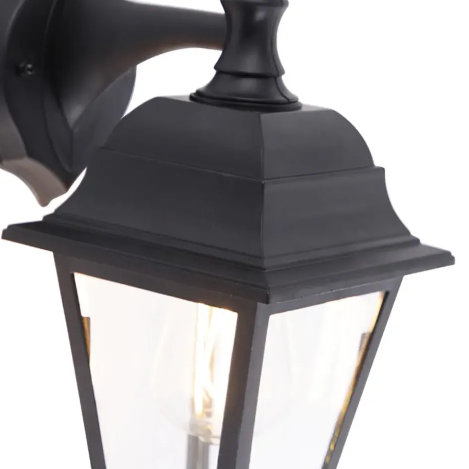 Qazqa verstelbare wandlamp capital zwart e27