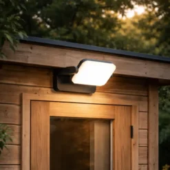 Qazqa verstelbare wandlamp kamile zwart geïntegreerde led