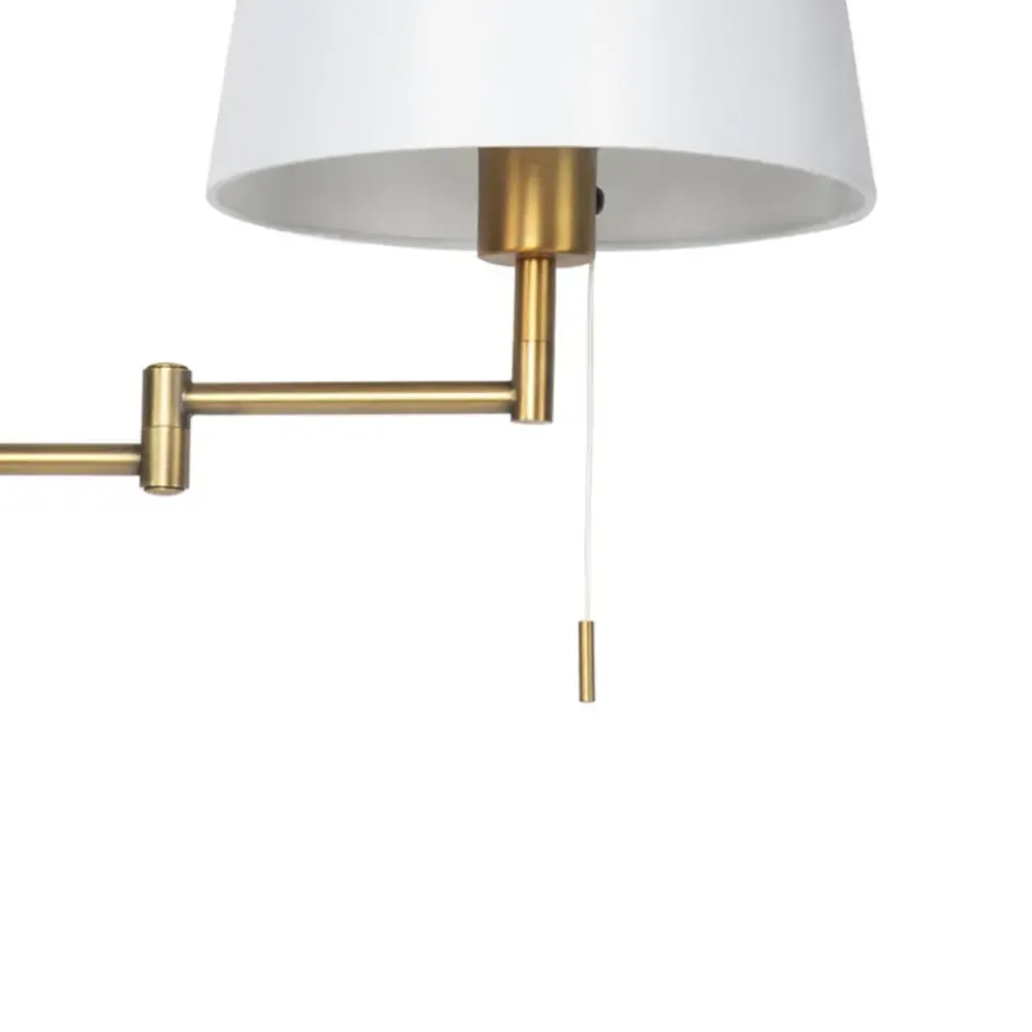 Qazqa verstelbare wandlamp ladas bronskleurig e27