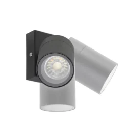 Qazqa verstelbare wandlamp solo zwart gu10