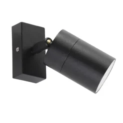 Qazqa verstelbare wandlamp solo zwart gu10