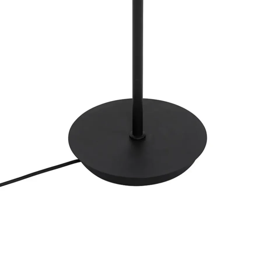Qazqa vloerlamp athens zwart g9