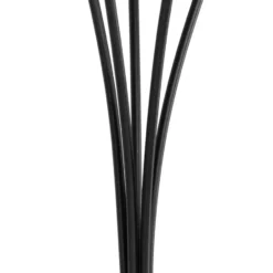 Qazqa vloerlamp athens zwart g9