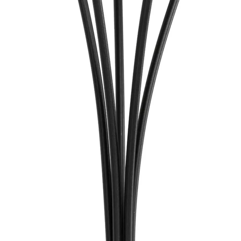 Qazqa vloerlamp athens zwart g9