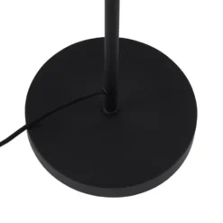 Qazqa vloerlamp bizle zwart e27