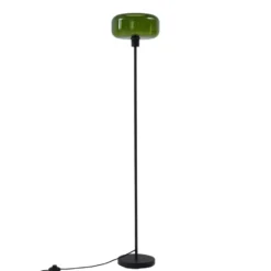 Qazqa vloerlamp bizle zwart e27