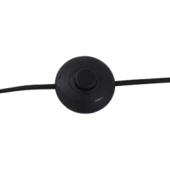 Qazqa vloerlamp bizle zwart e27
