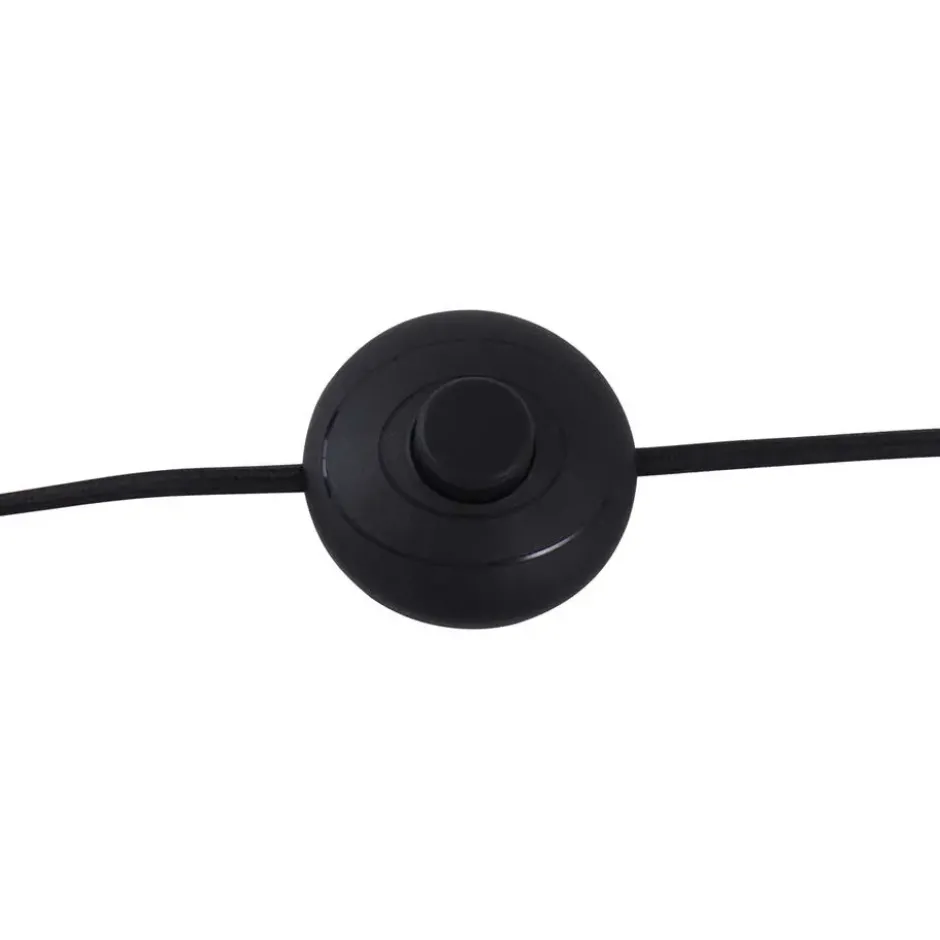 Qazqa vloerlamp bizle zwart e27