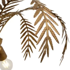 Qazqa vloerlamp botanica goudkleurig e27