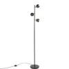 Qazqa vloerlamp buell zwart gu10