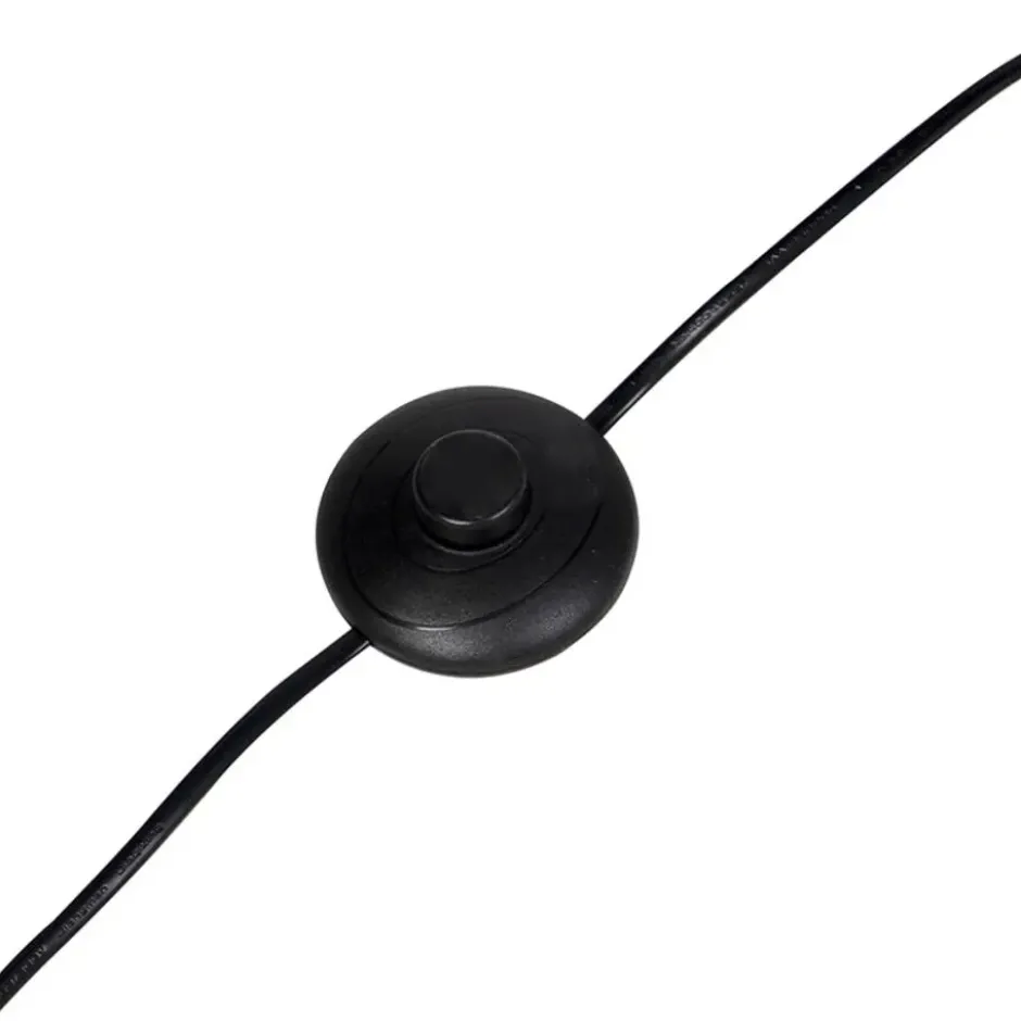 Qazqa vloerlamp buell zwart gu10