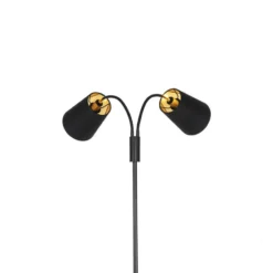 Qazqa vloerlamp carmen zwart e14
