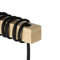 Qazqa vloerlamp chon zwart e27