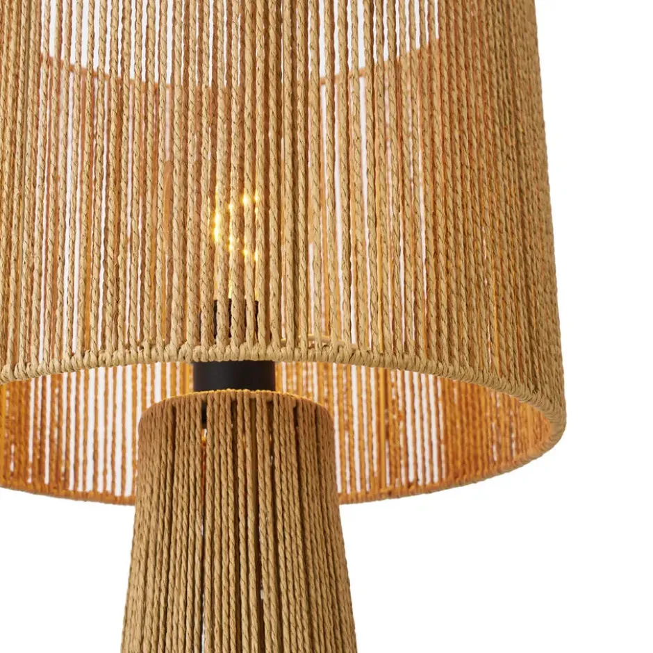Qazqa vloerlamp dart beige e27