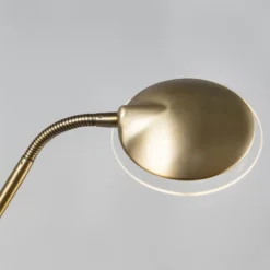 Qazqa vloerlamp eva bronskleurig geïntegreerde led