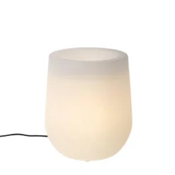 Qazqa vloerlamp flowerpot wit e27