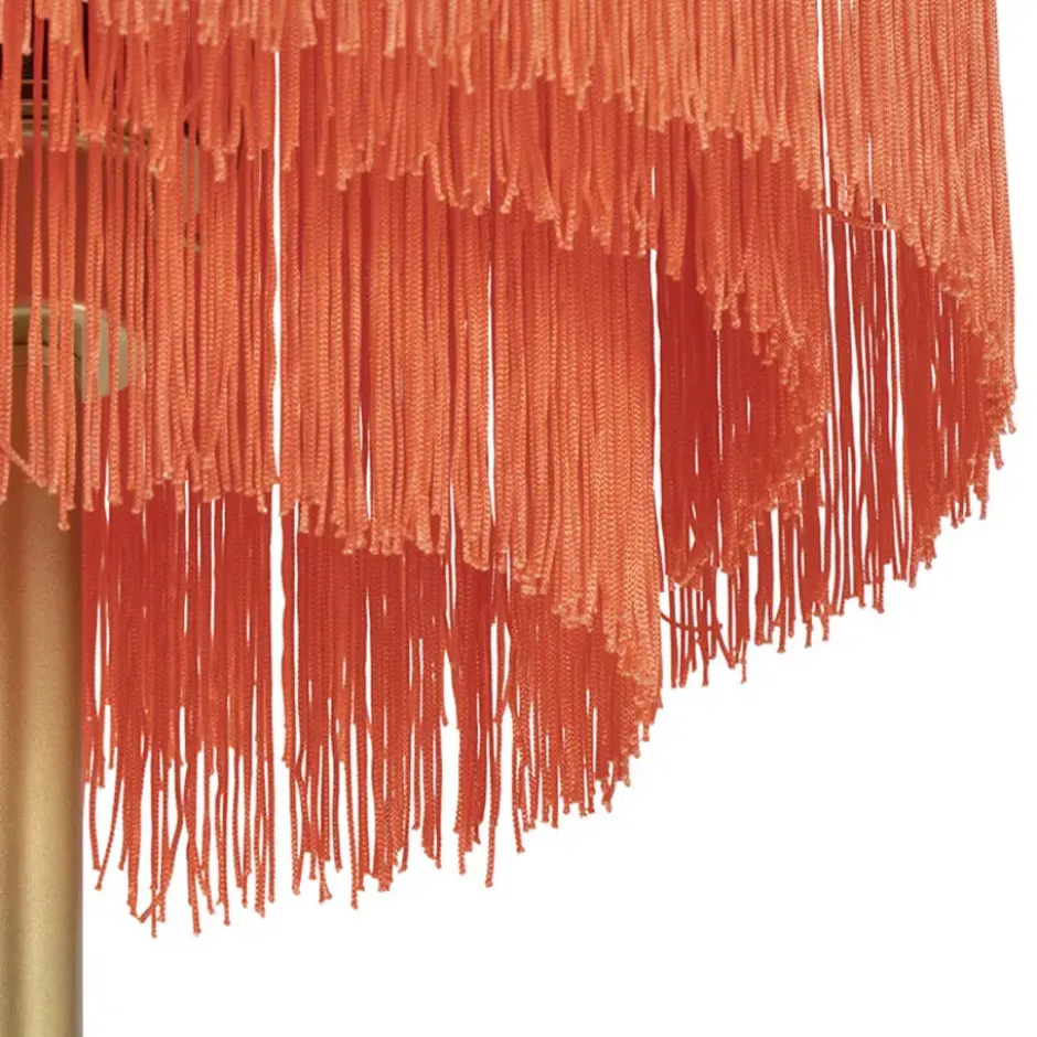 Qazqa vloerlamp franxa roze e27