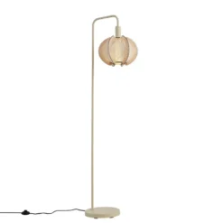 Qazqa vloerlamp gertie beige e27